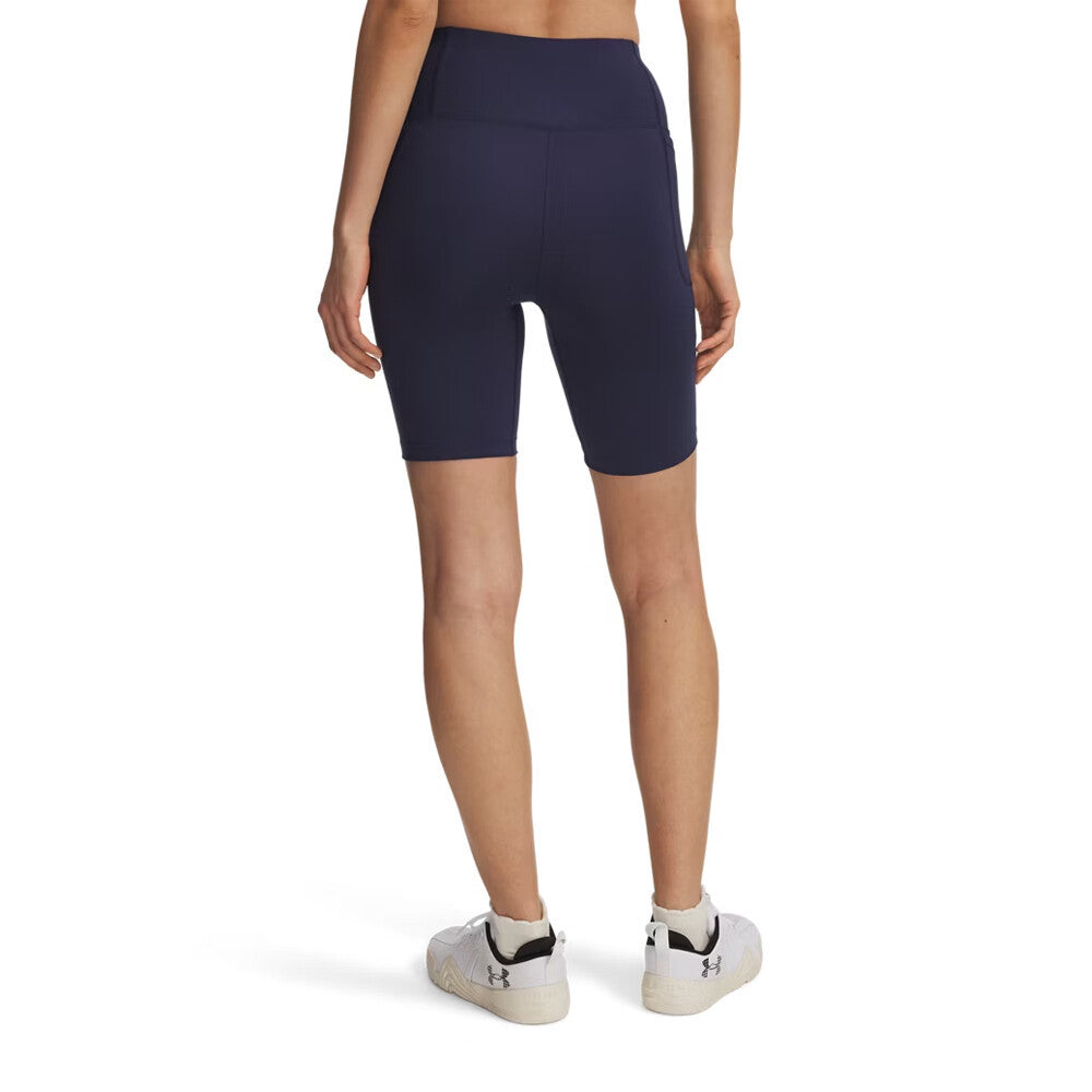 Under Armour Motion 8 Inch Women's Shorts - Washed Navy/White