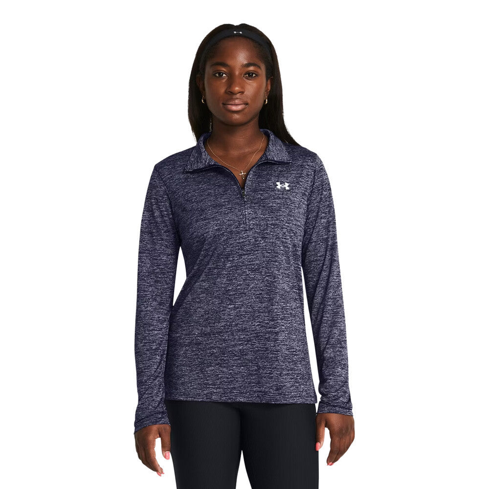 Under Armour Tech Twist Women's Half Zip Top - Midnight Navy/White