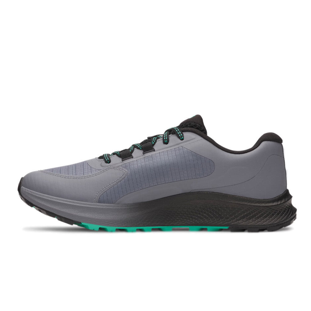 Under Armour Charged Bandit 3 Men's Trail Running Shoes - Titan Grey/Black/Green Mode