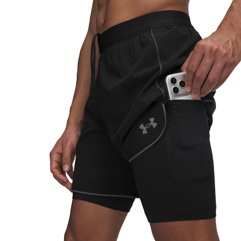 Under Armour Velociti Pro 2-In-1 Men's Shorts - Ultimate Black/Reflective