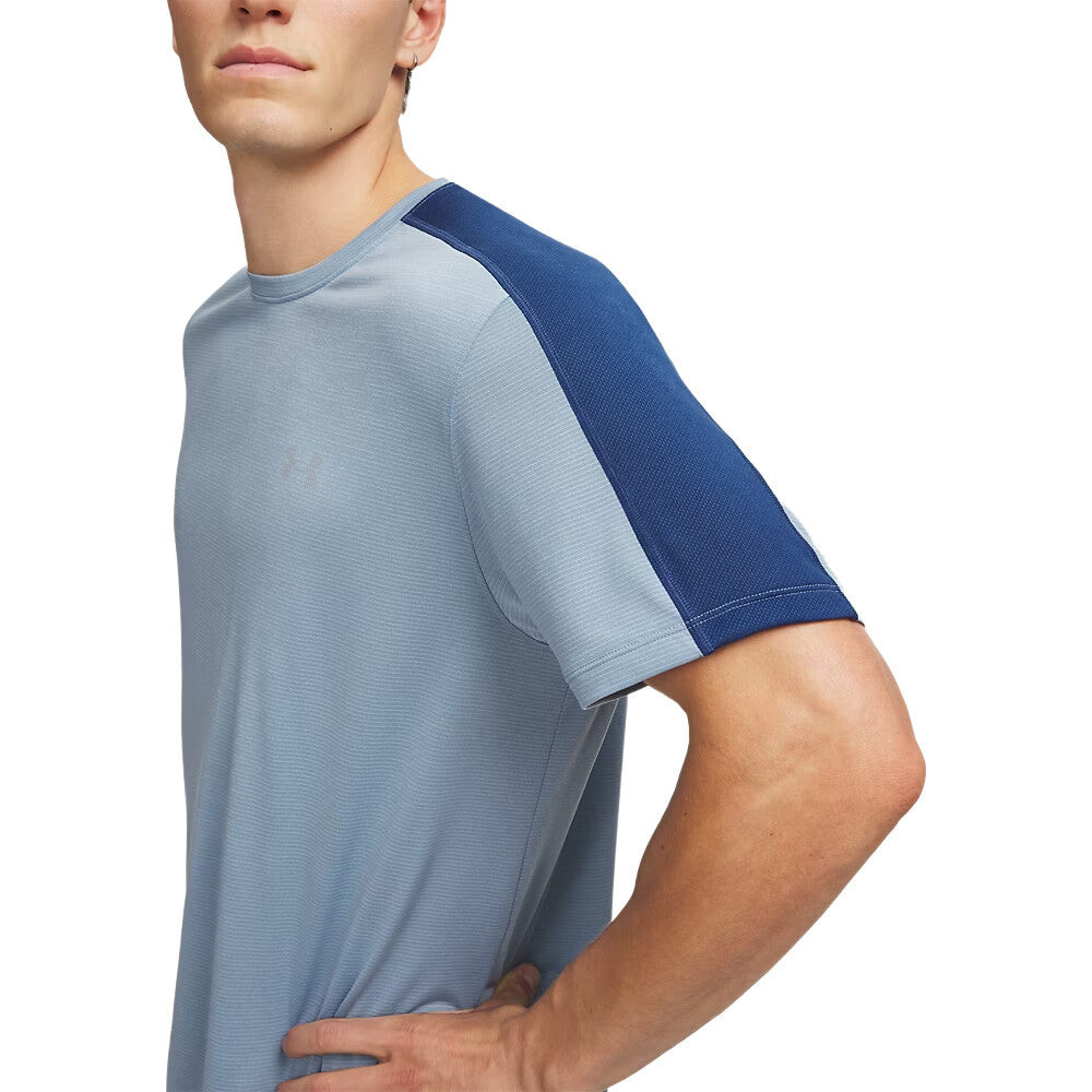 Under Armour Velociti Reflect Men's T-Shirt - Blue Wind/Blackout Navy/Reflective