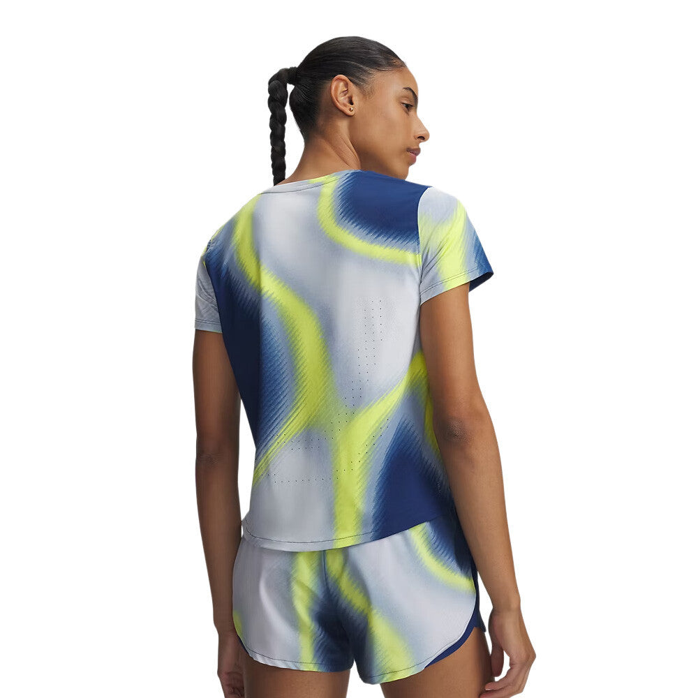Under Armour Velociti Pro Printed Women's T-Shirt - Blackout Navy/Reflective