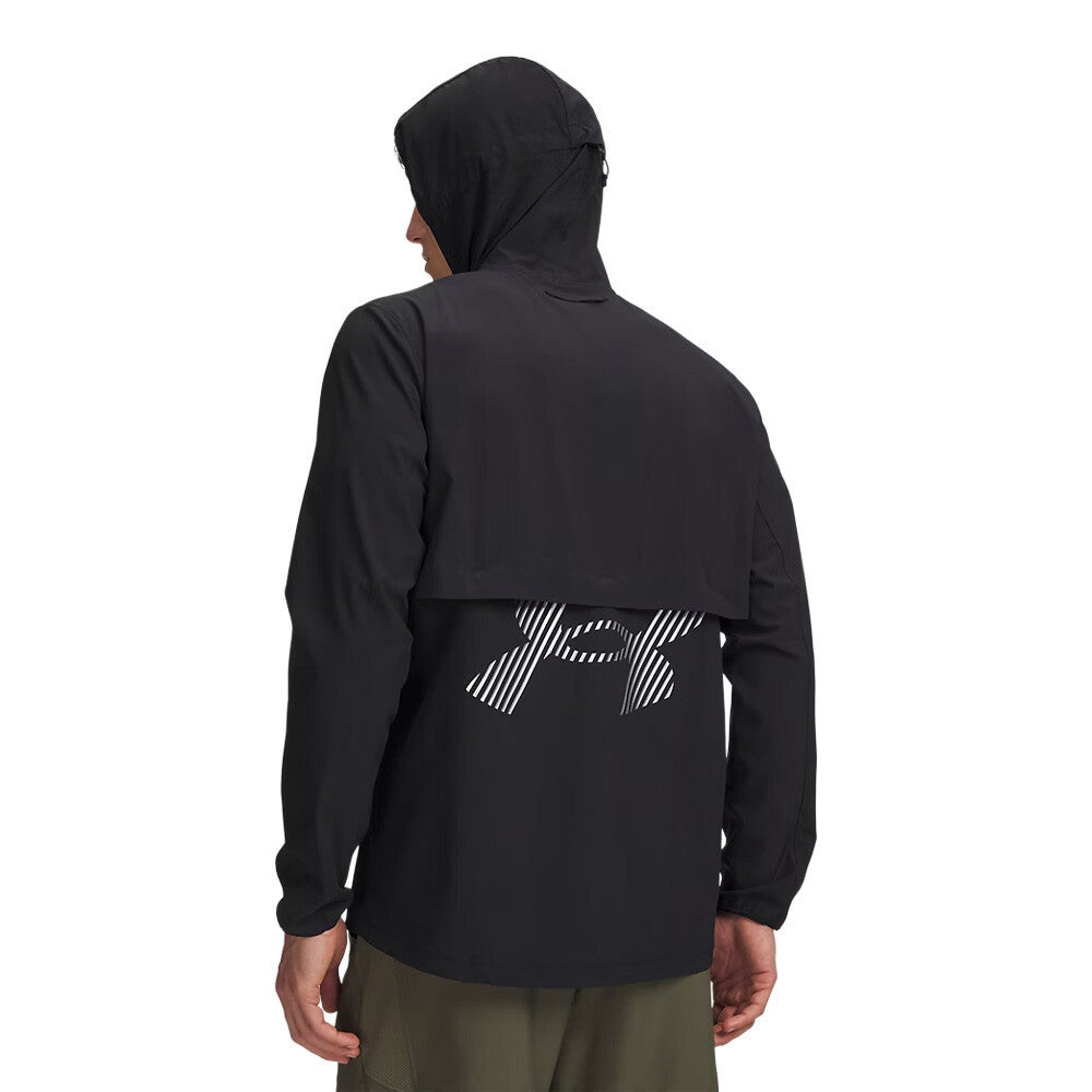 Under Armour Velociti Storm Hooded Men's Jacket - Black/Reflective