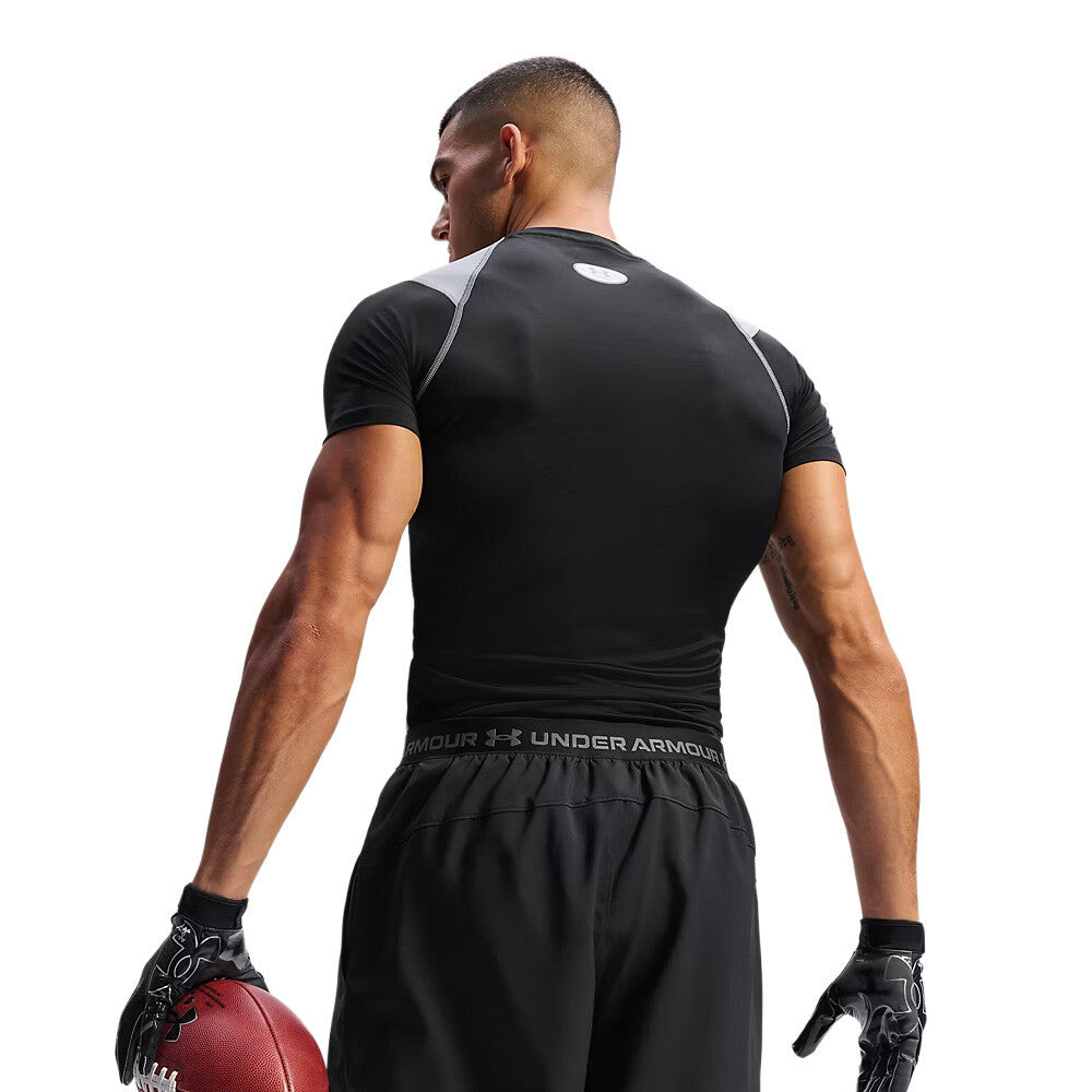 Under Armour HeatGear Elite Compression Men's T-Shirt - Ultimate Black/Steel/Reflective