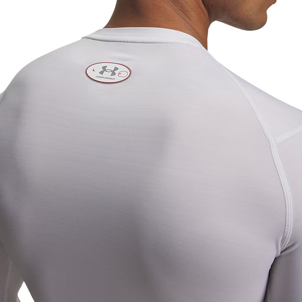 Under Armour HeatGear Elite Compression Men's Top - White/Reflective