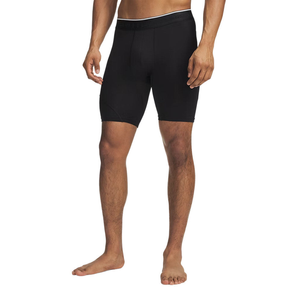 Under Armour HeatGear Elite Compression Men's Long Shorts - Ultimate Black/Reflective