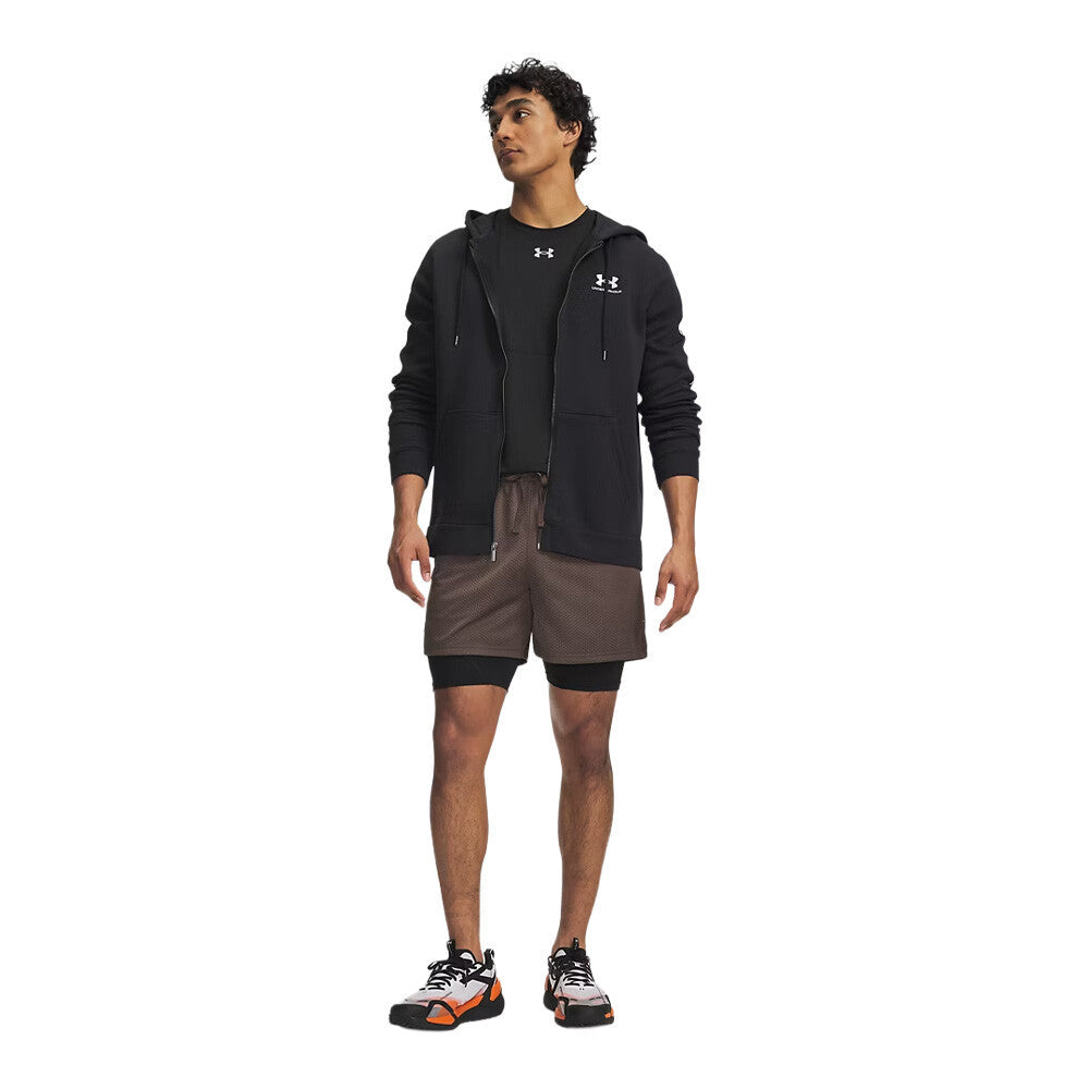 Under Armour HeatGear Elite Compression Men's Long Shorts - Ultimate Black/Reflective