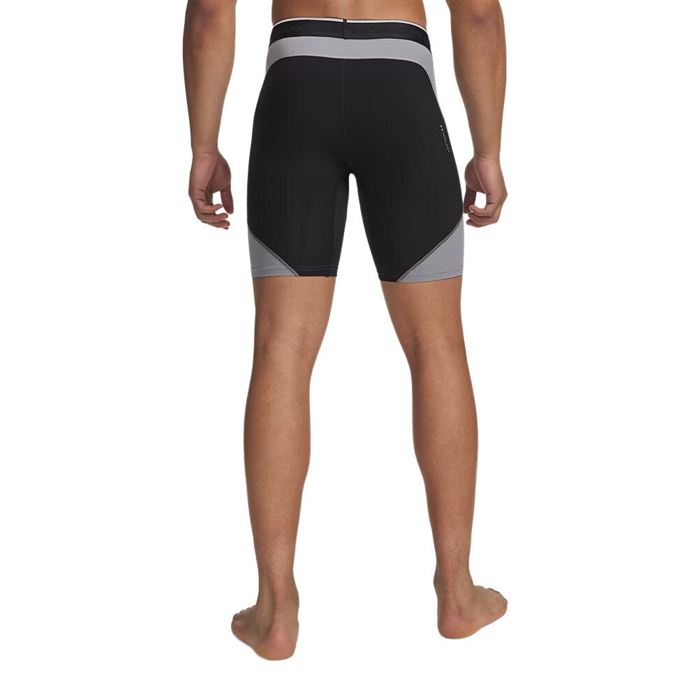 Under Armour HeatGear Elite Compression Men's Long Shorts - Ultimate Black/Steel/Reflective