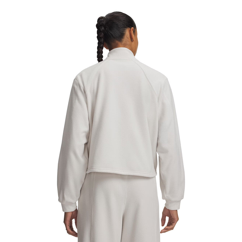 Under Armour Performance Fleece Quarter Zip Women's Top - Summit White