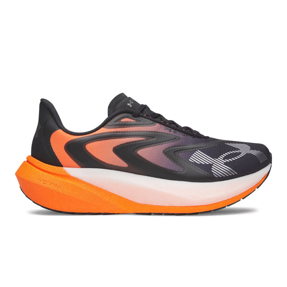 Under Armour Velociti Distance Storm Men's Running Shoes - Black/Outrageous Orange/Metallic Gun Metal