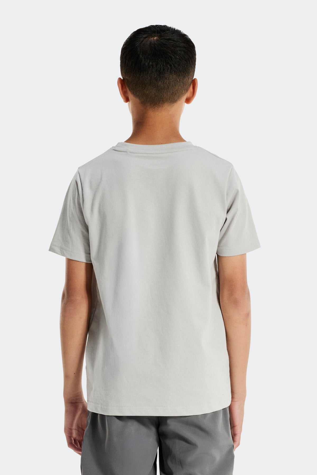 Montirex Junior Trail Linear Logo T-Shirt - Lt Smoke Grey
