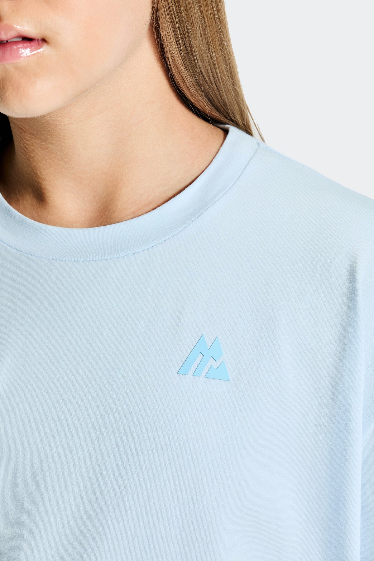 Montirex Girls' Vibe T-Shirt - Misty Blue Seashell Blue