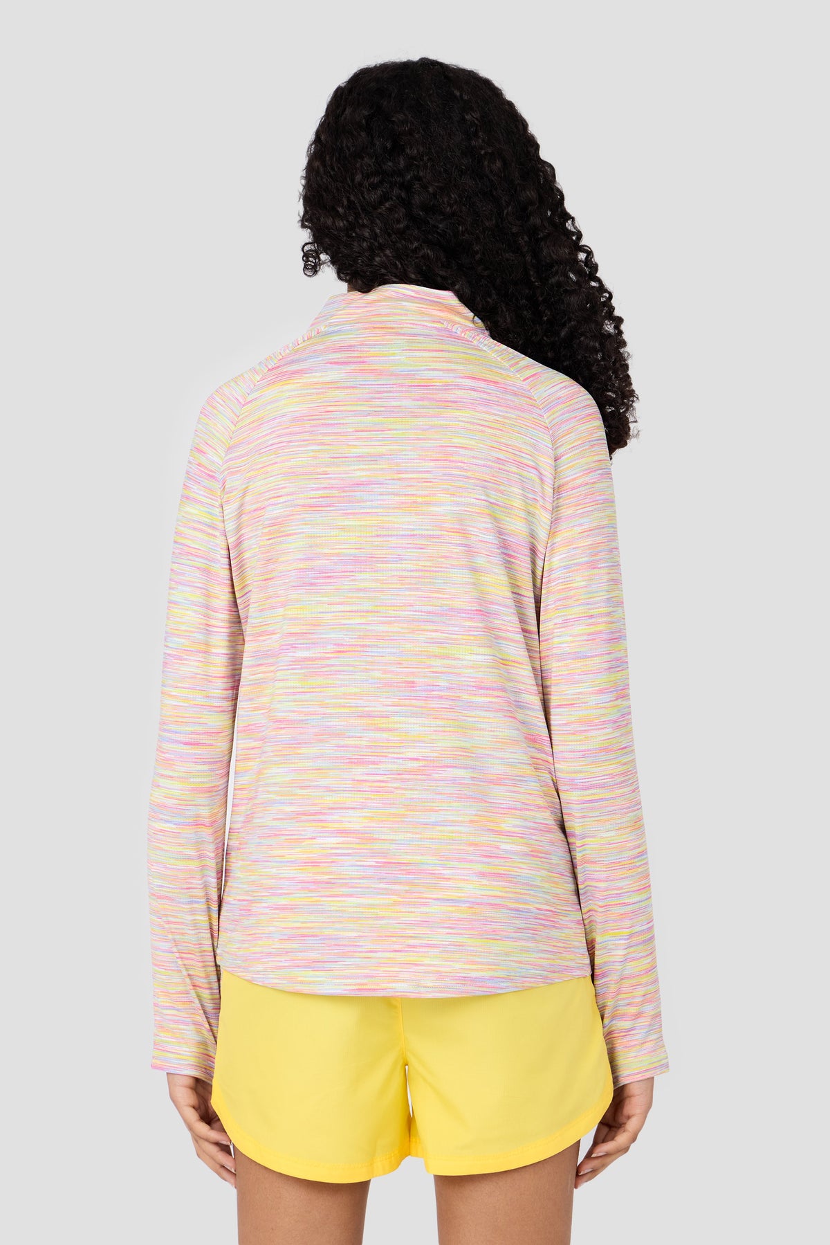 Montirex Girls' Trail 1/4 Zip - Yellow/Lilac/Pink