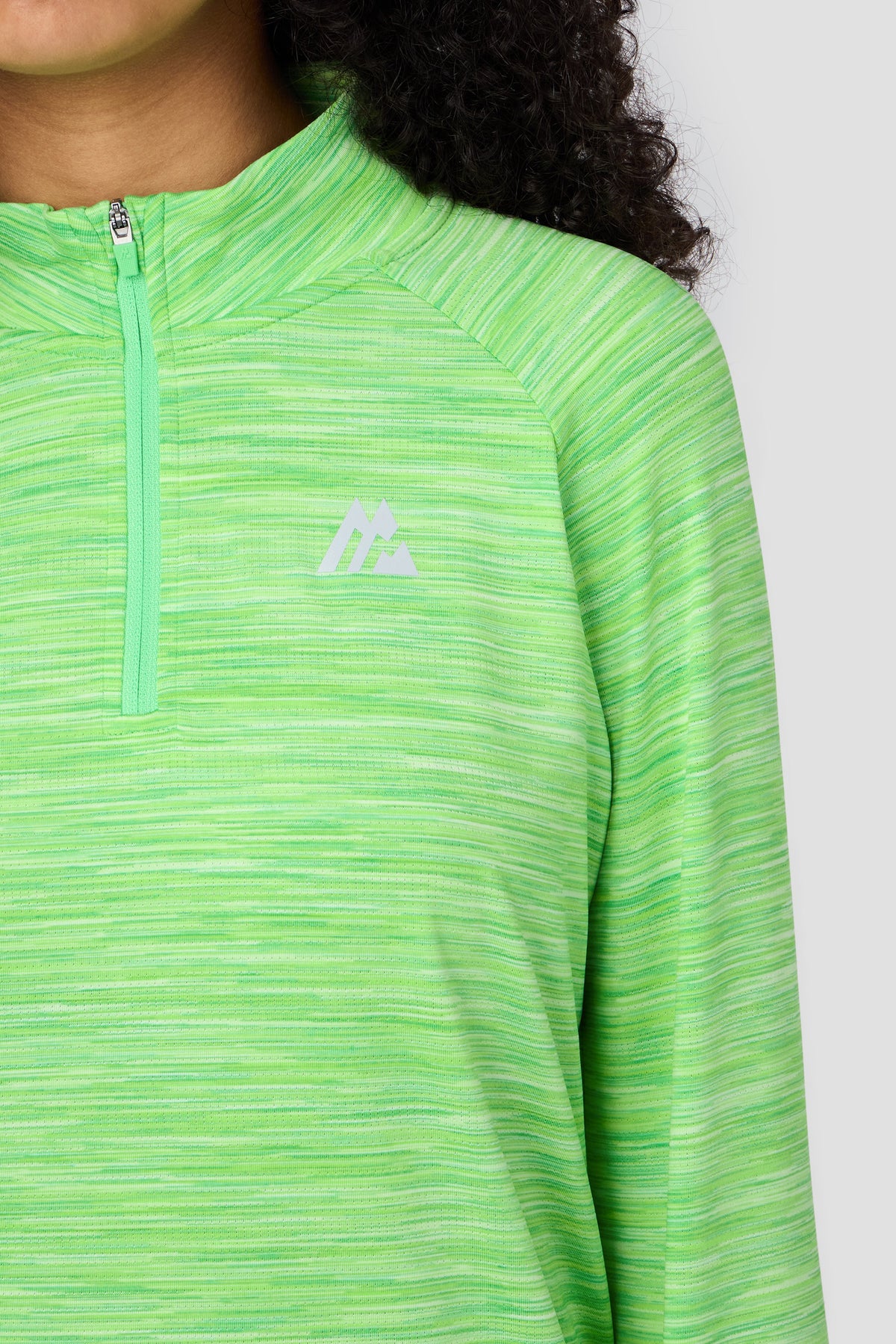Montirex Girls' Trail 1/4 Zip - Pistachio Apple Green Fizz Iced Matcha