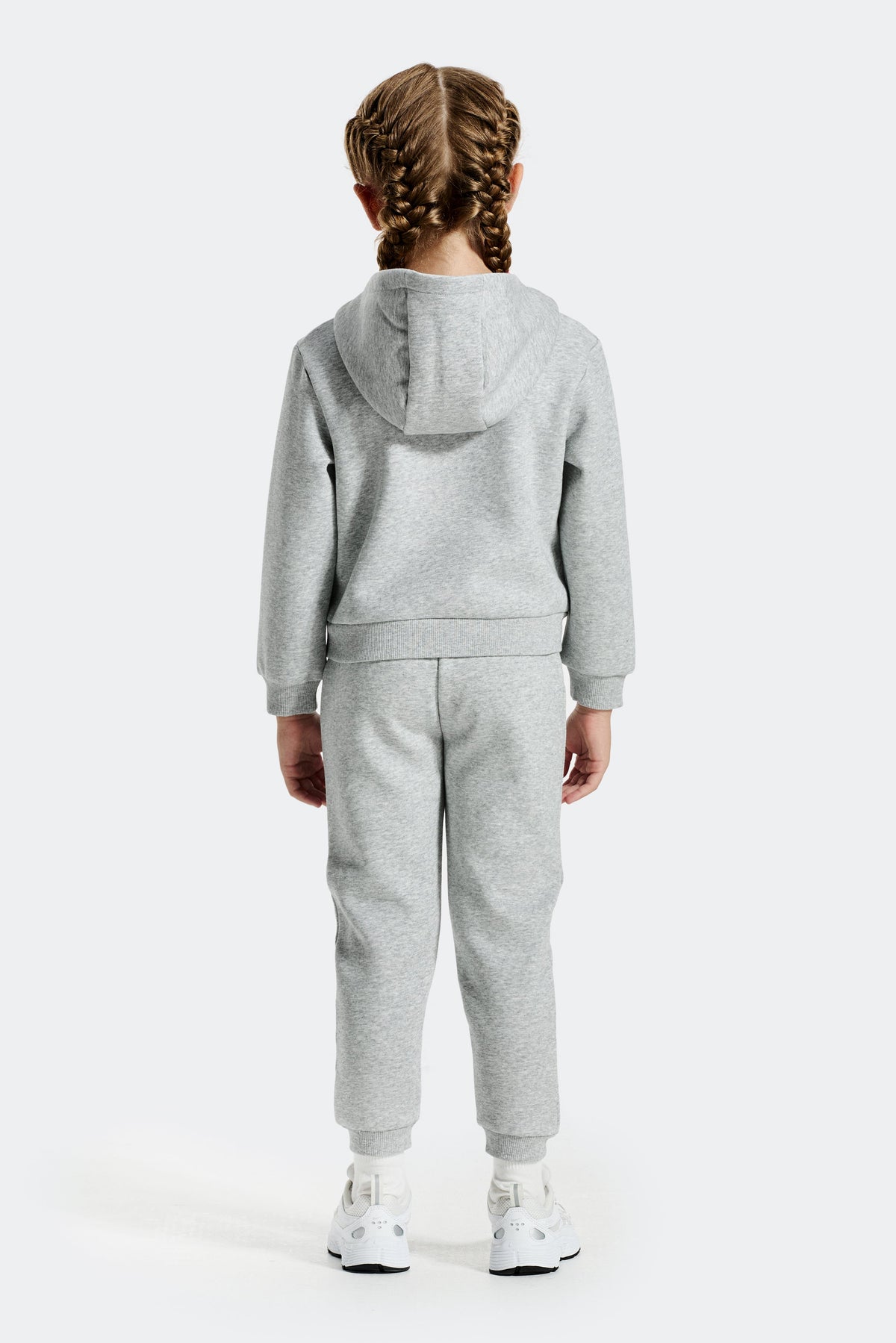 Montirex Infant Girls' Joy Hood/Jogger Set - Grey Marl Candy Floss
