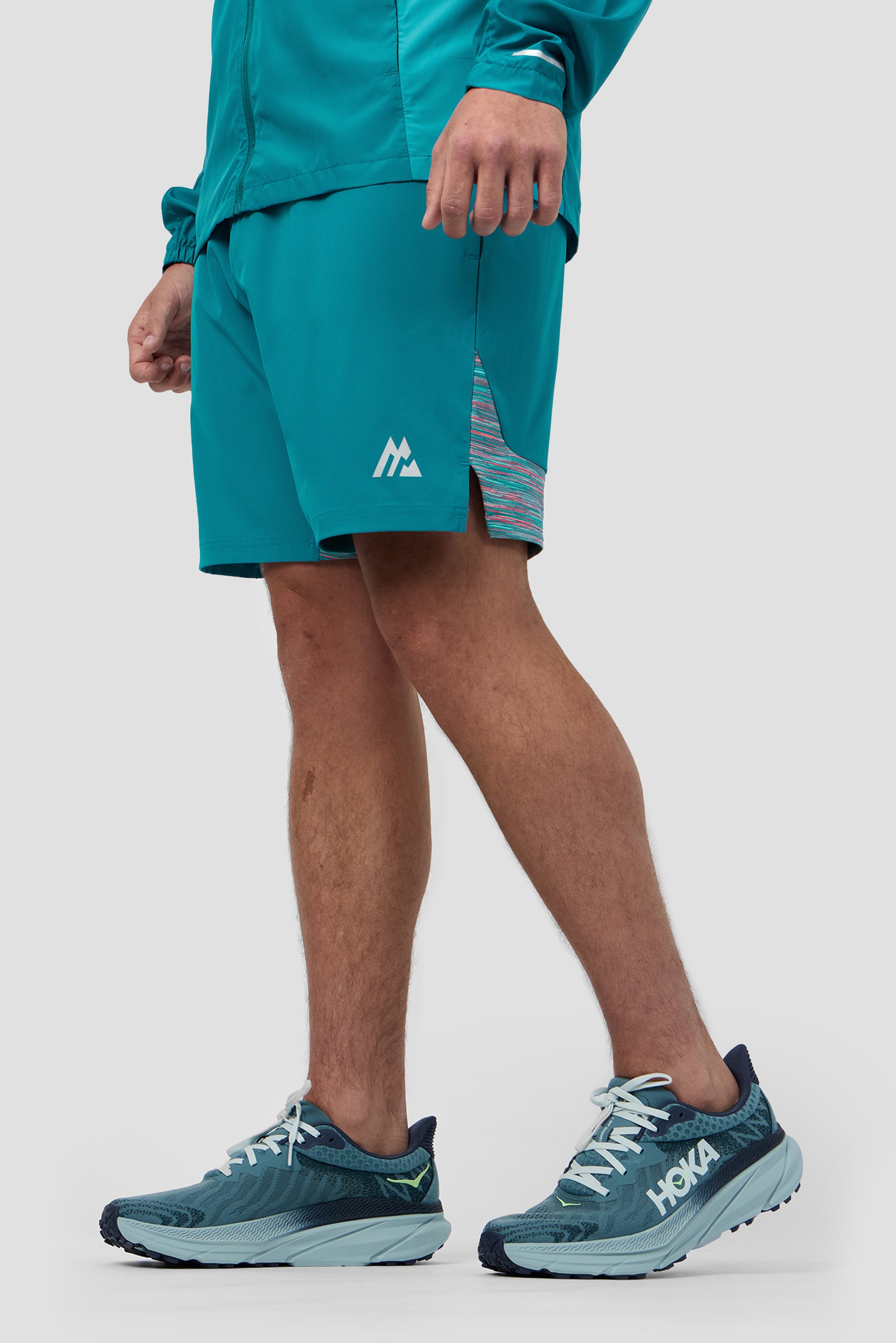 Montirex Trail Panel Short – Teal, Pink