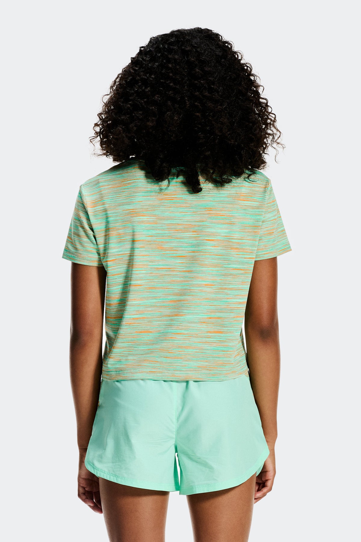 Montirex Girls' Trail Box T-Shirt - Eucalyptus Teal Mist Apricot Blush