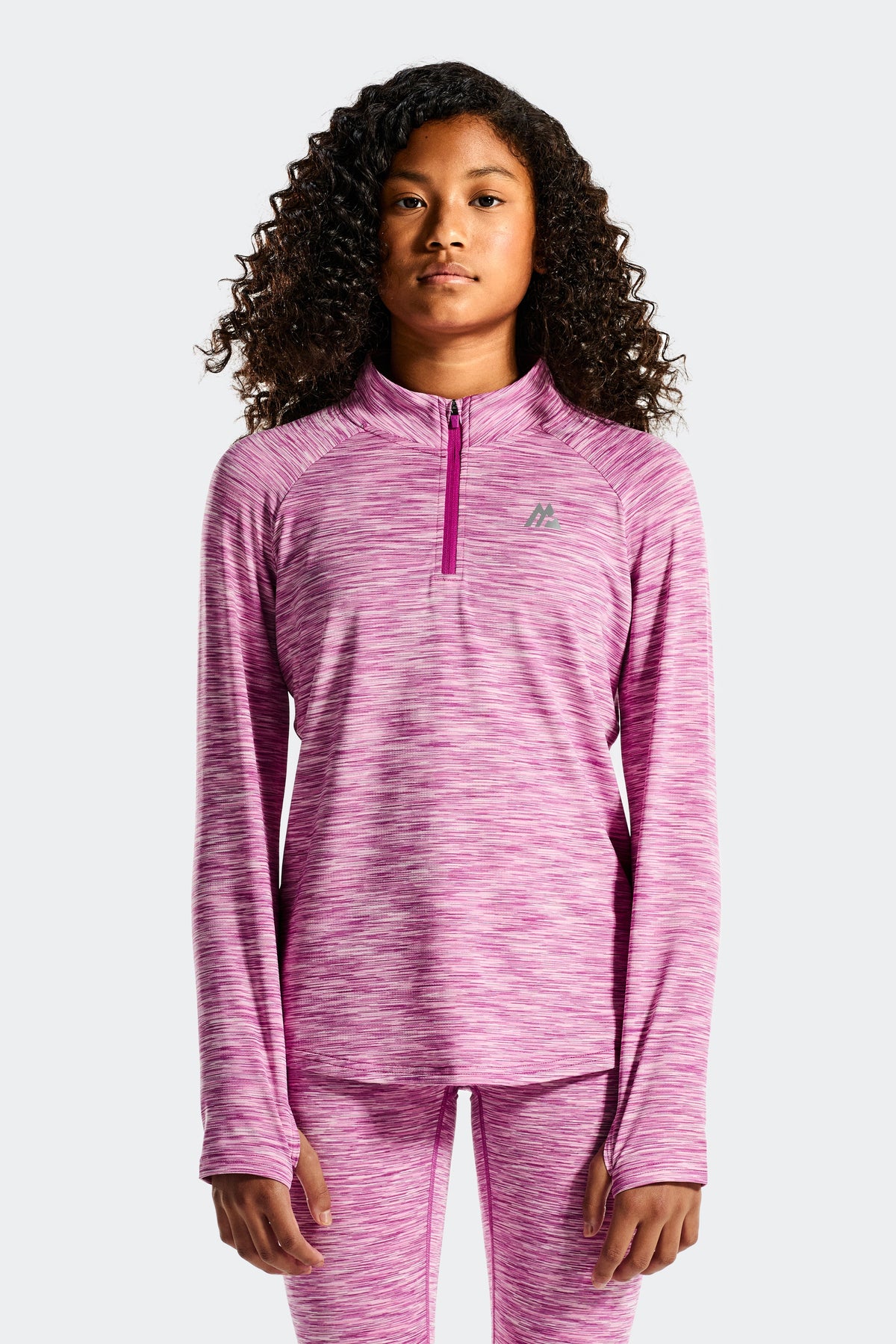Montirex Girls' Trail 1/4 Zip - Purple/Pink