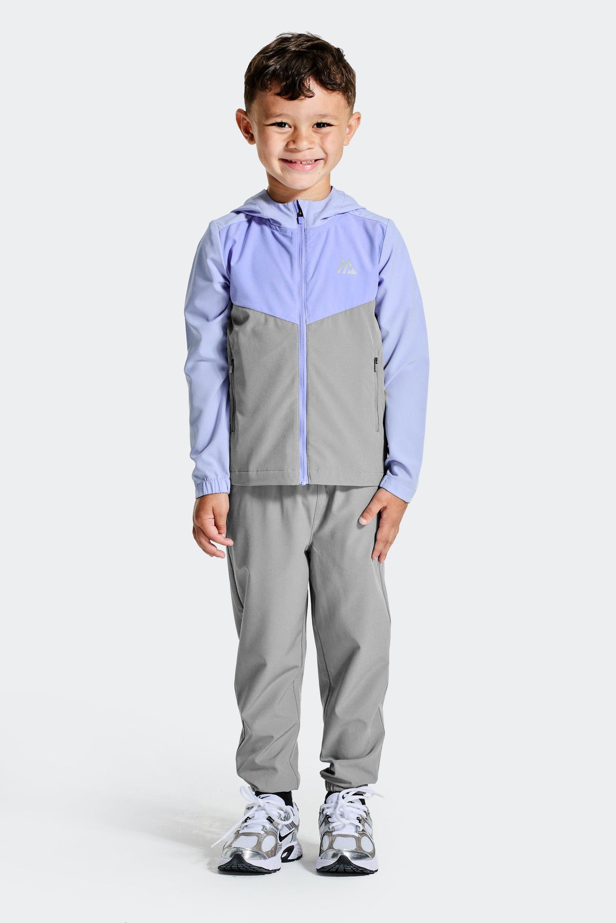 Montirex Infant Boys' Velocity 2.0 Windbreaker - Lilac Sapphire Iced Amethyst Platinum Grey
