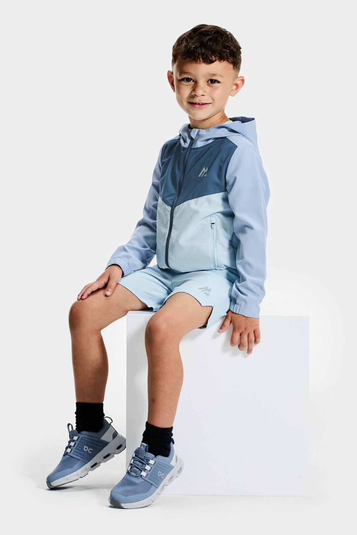 Montirex Infant Boys' Velocity 2.0 Windbreaker - Cloudy Blue Naval Summer Mist