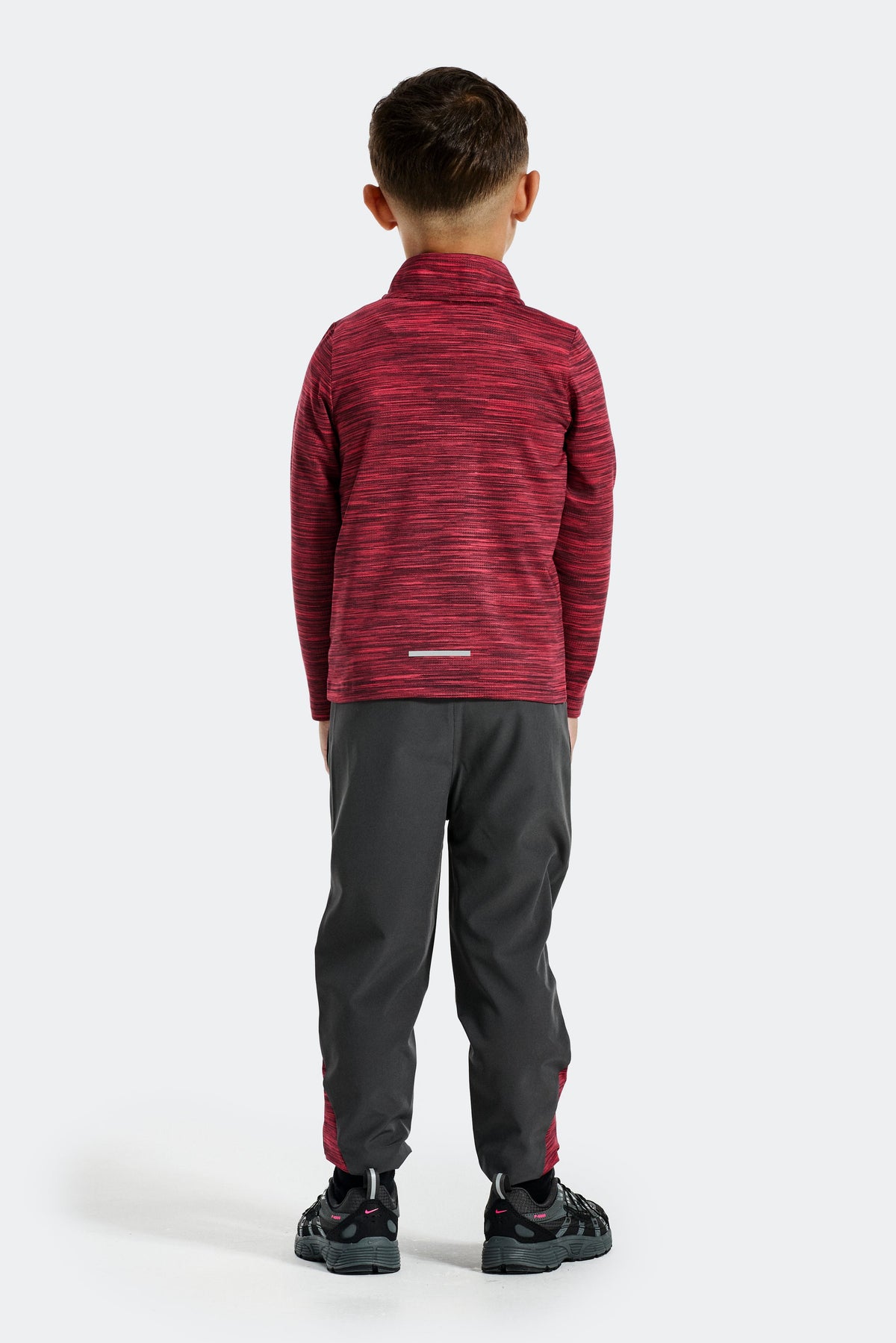 Montirex Infant Boys' Trail 1/4 Zip - Asphalt Oxblood Claret Red Rush