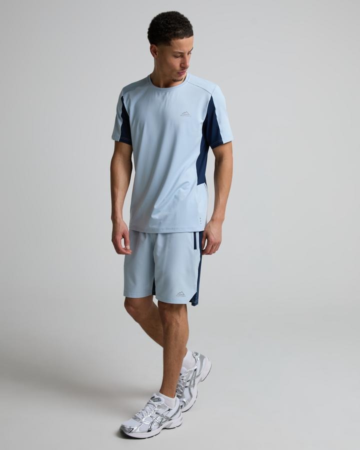 Alpyrex Men's Delta 2.0 T-Shirt - Misted Lake/Naval Ink