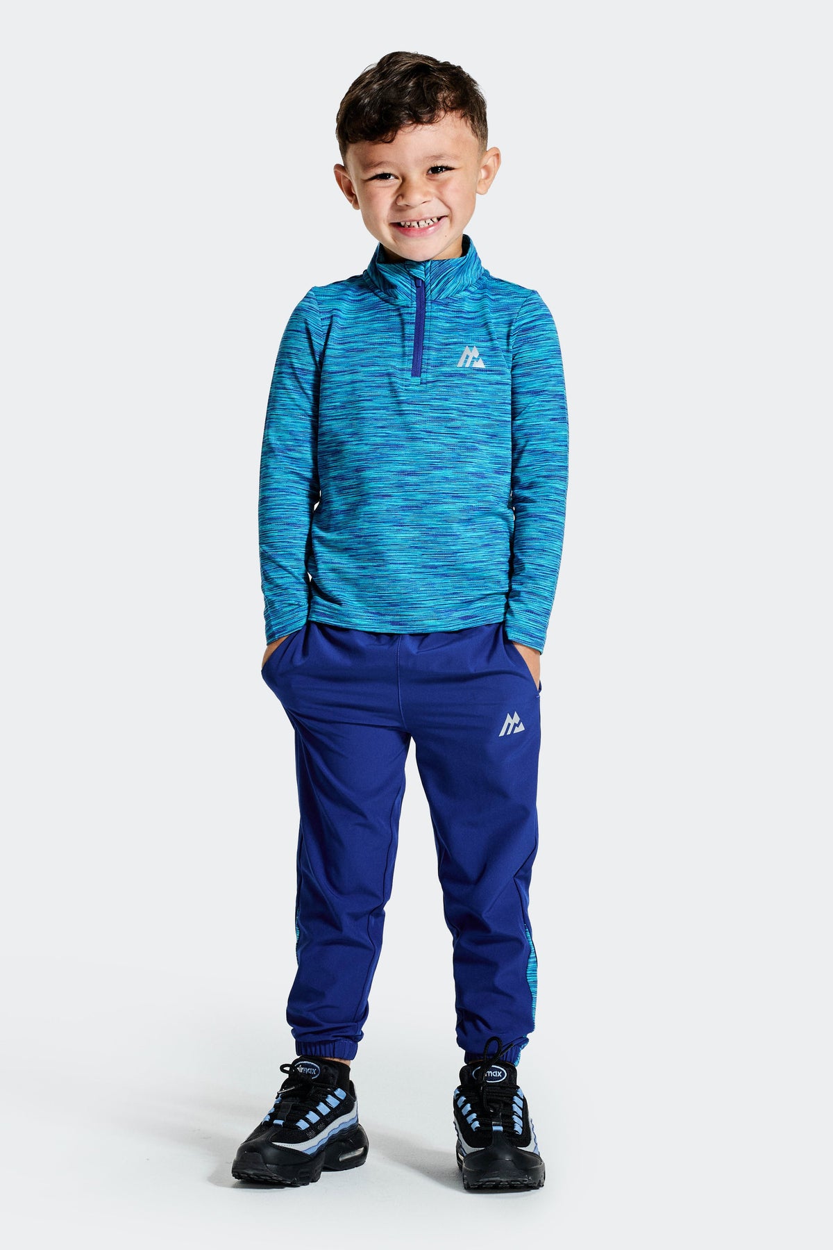 Montirex Infant Boys' Trail 1/4 Zip - Marine Blue Peyto Maya Blue Cobalt