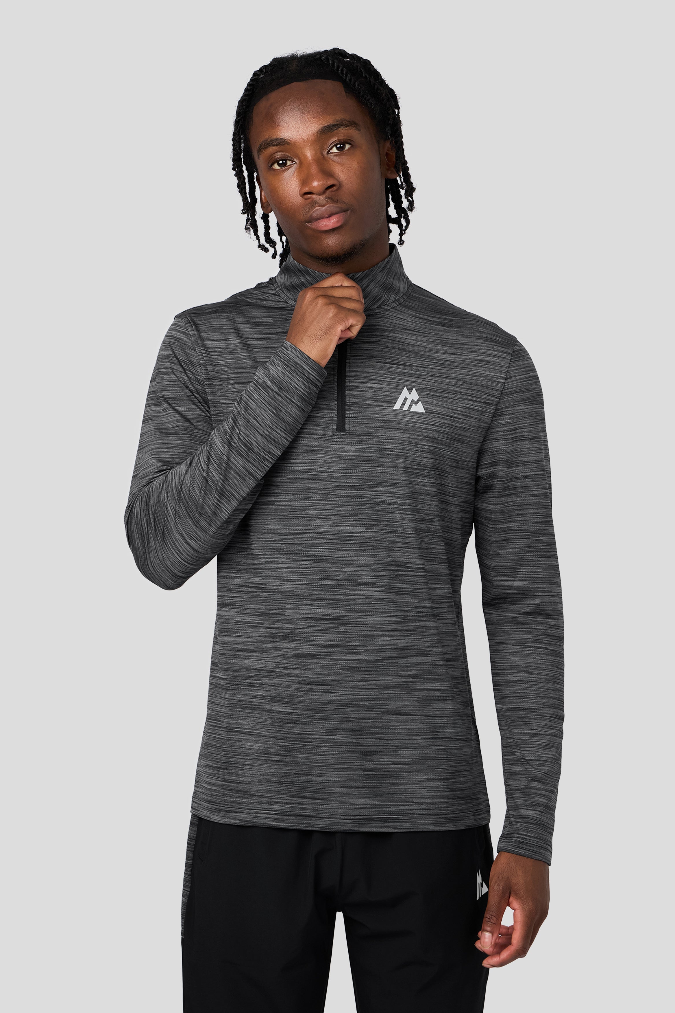 Montirex Trail 1/4 Zip – Black, Grey