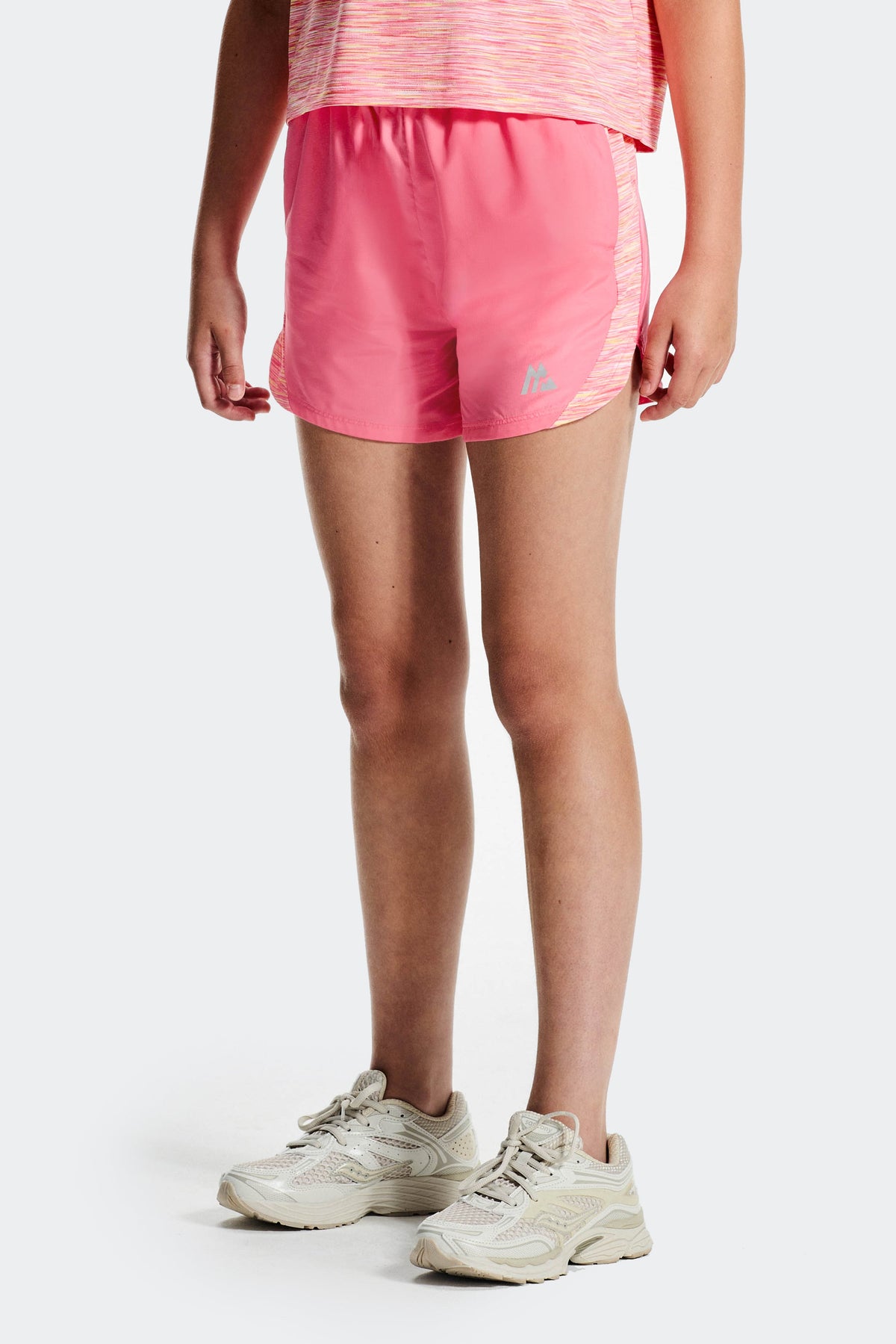 Montirex Girls' Trail Panel Short - Pink/White/Yellow