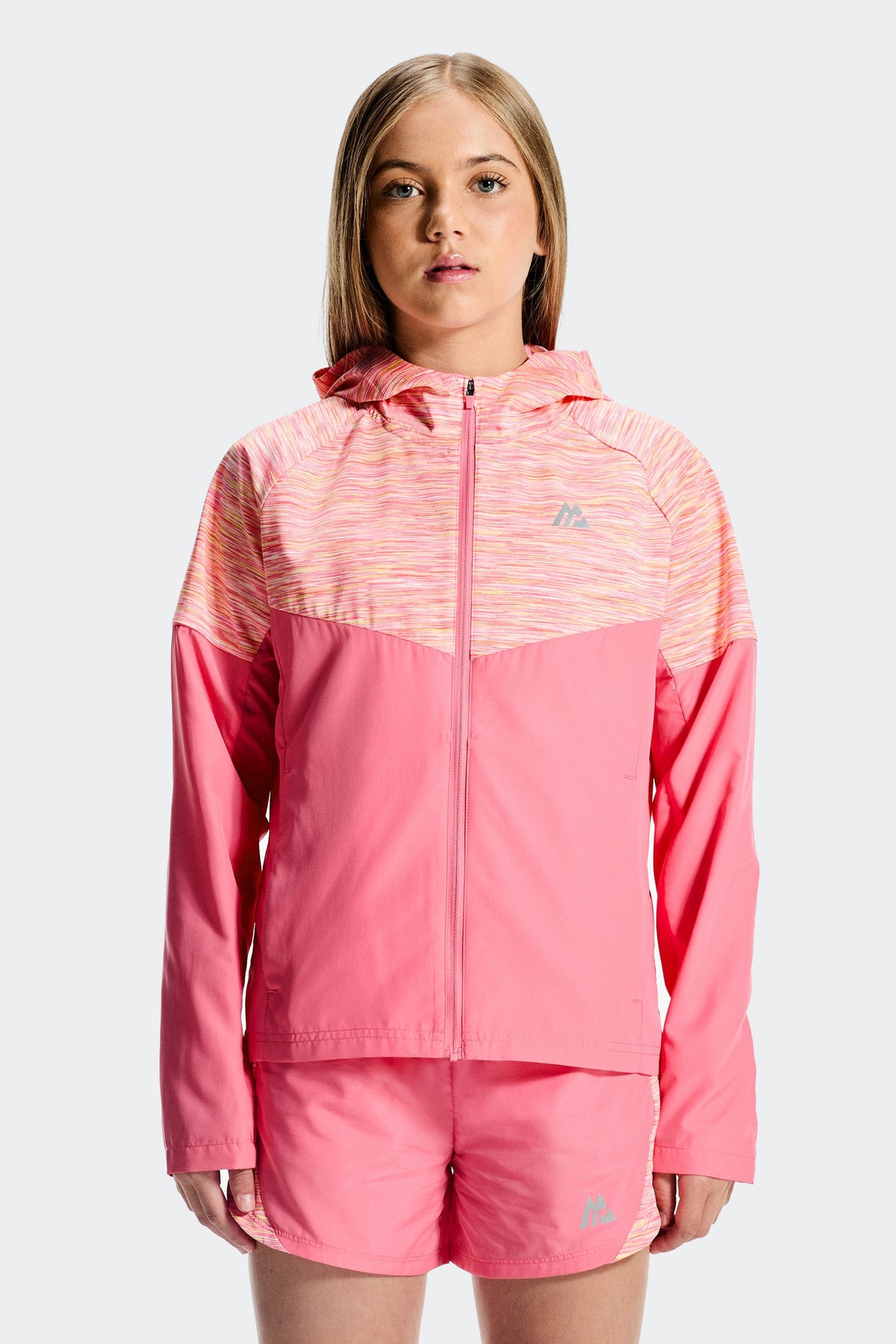 Montirex Girls' Trail Windbreaker - Pink/White/Yellow