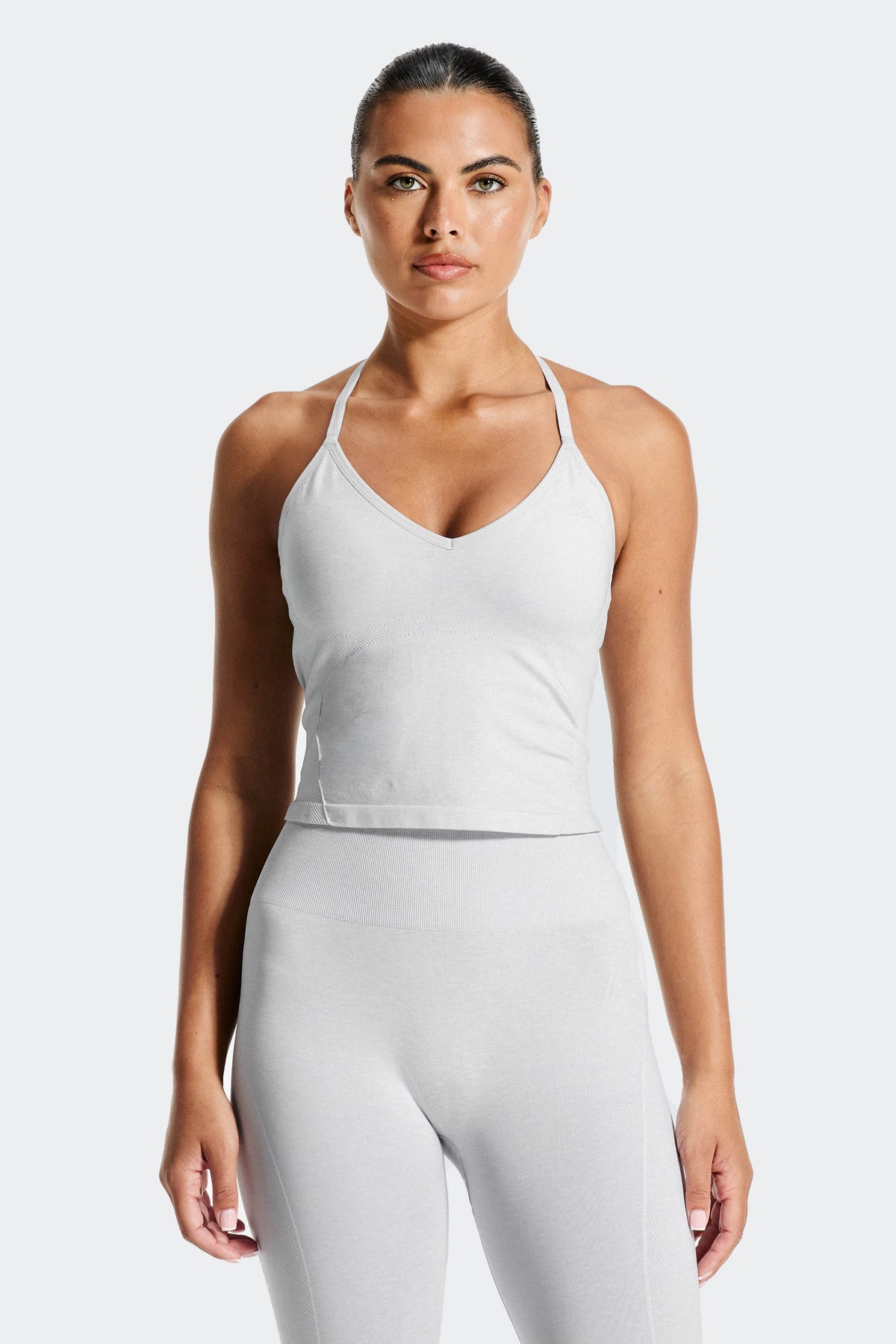 Montirex Women's Muse Seamless Halter Neck Tank - Grey
