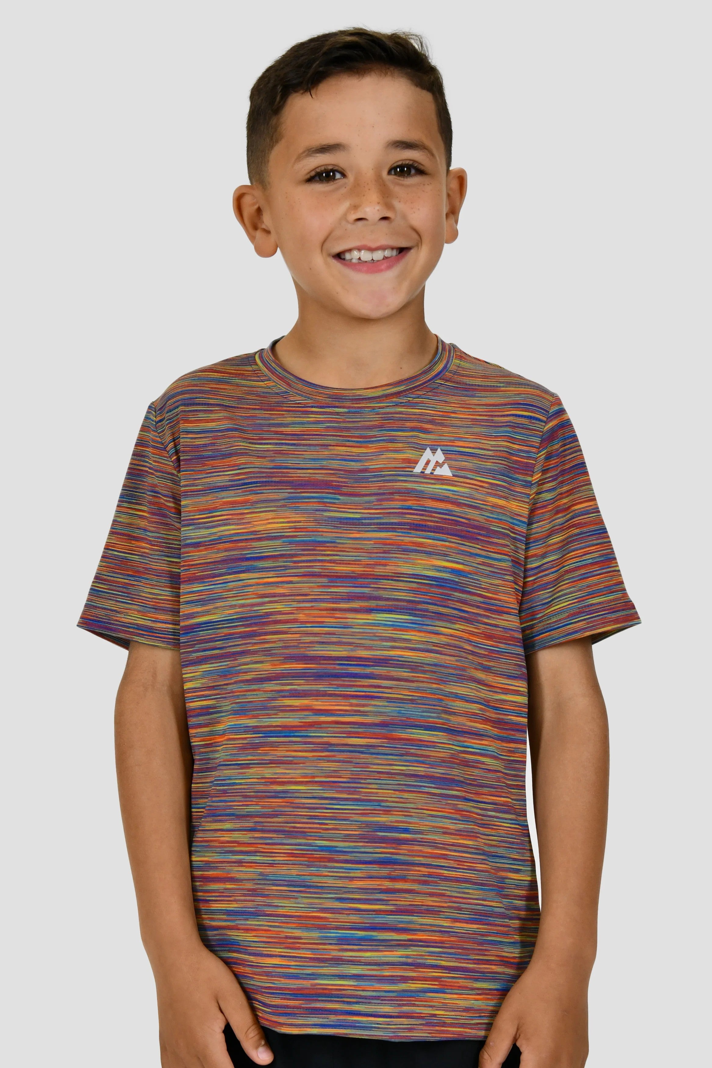 MONTIREX TRAIL T SHIRT JUNIOR - BLUE / YELLOW/ ORANGE MULTI