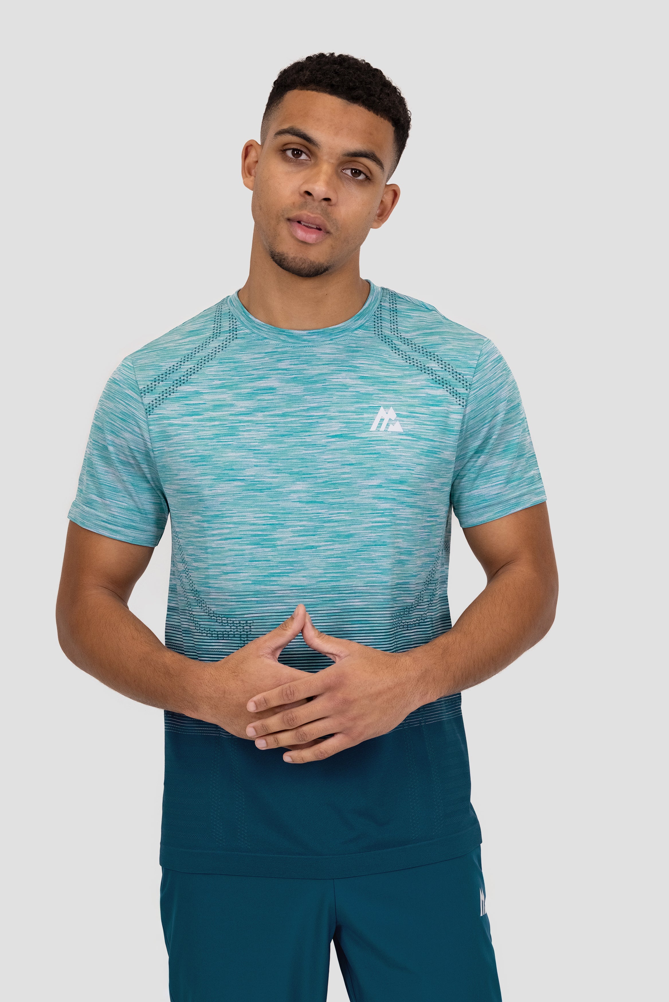 Montirex Vector Seamless T-Shirt – Aqua, Navy