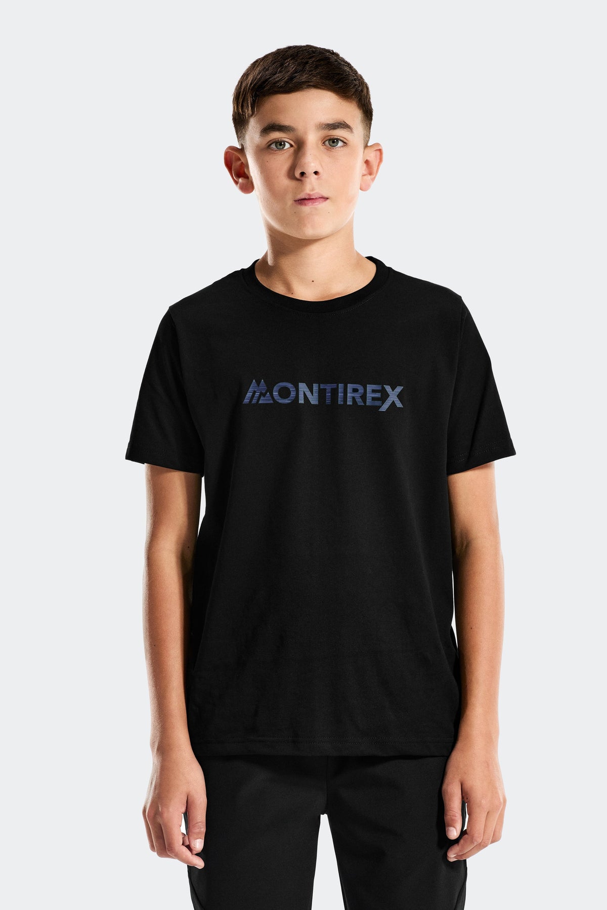 Montirex Junior Trail Linear Logo T-Shirt - Black