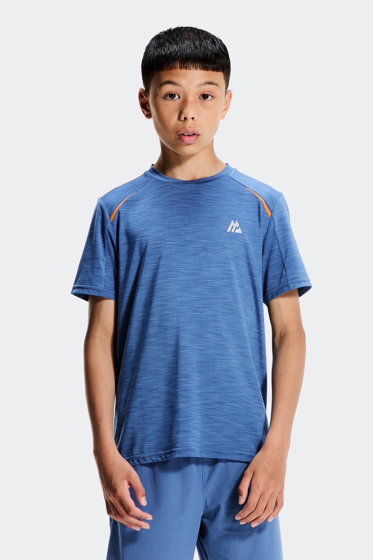 Montirex Junior Ignite T-Shirt - Charcoal Blue Tangerine Glow