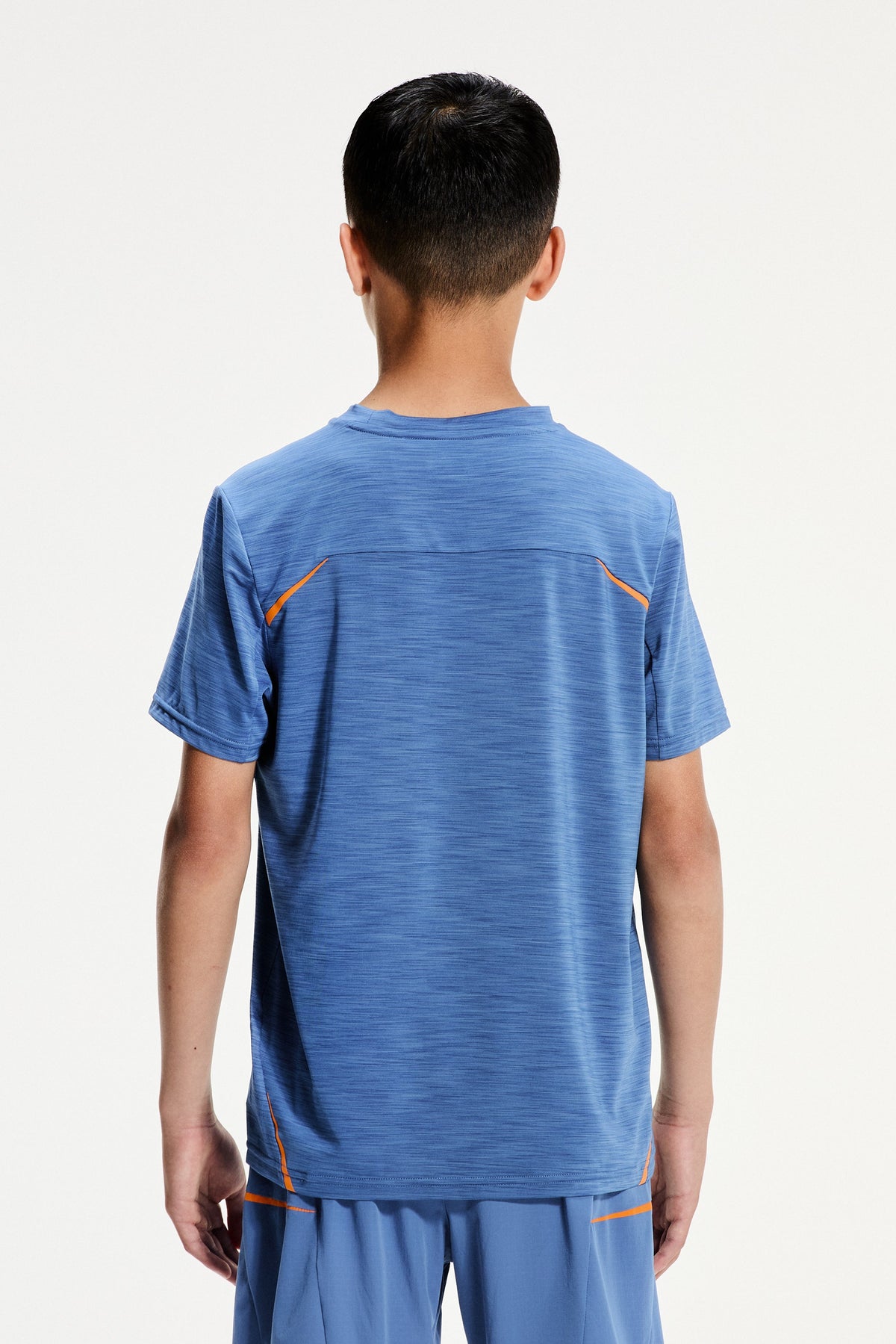Montirex Junior Ignite T-Shirt - Charcoal Blue Tangerine Glow