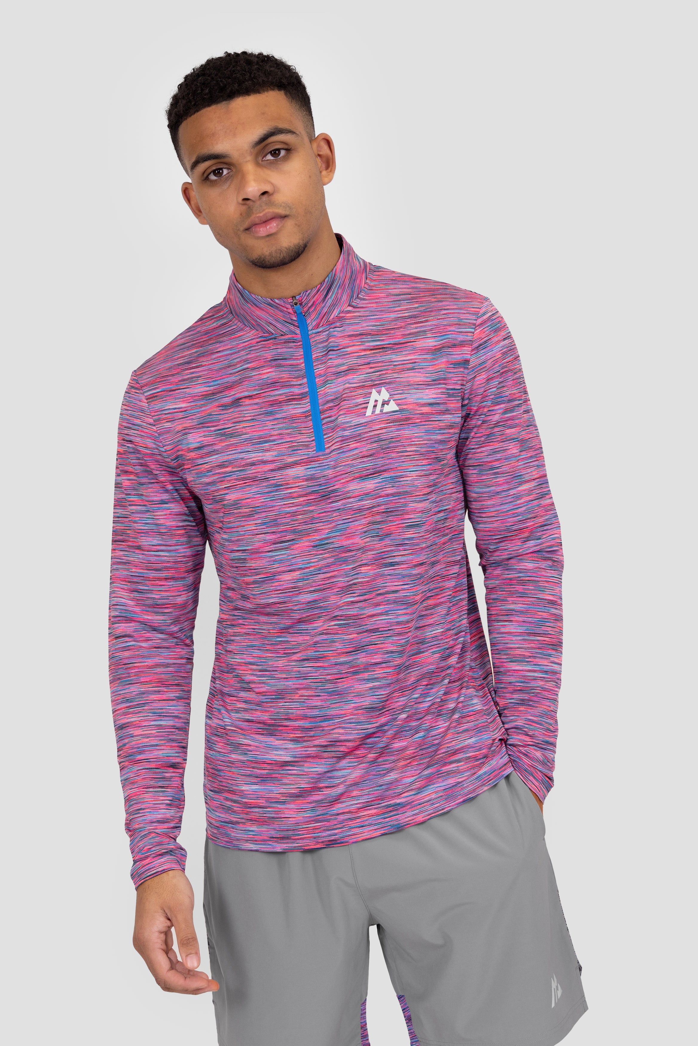 Montirex Trail 1/4 Zip – Pink, Blue