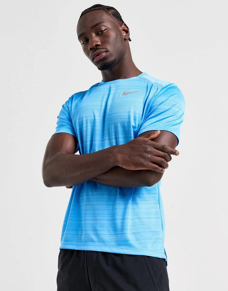 Nike miler t shirt blue best sale