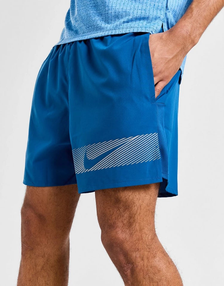 NIKE CHALLENGER FLASH SHORT 5 INCH BLUE