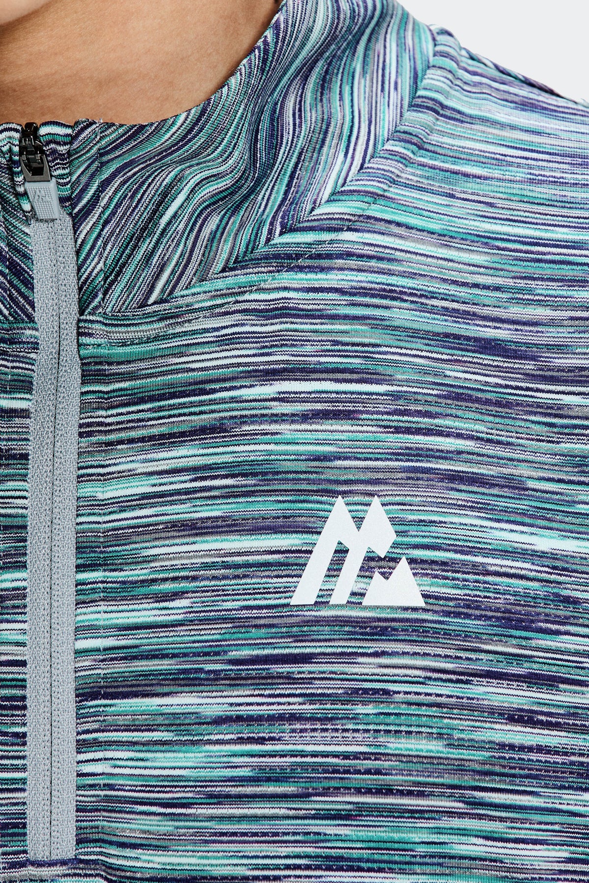 Montirex Junior Trail 1/4 Zip - Grey/Purple/Green