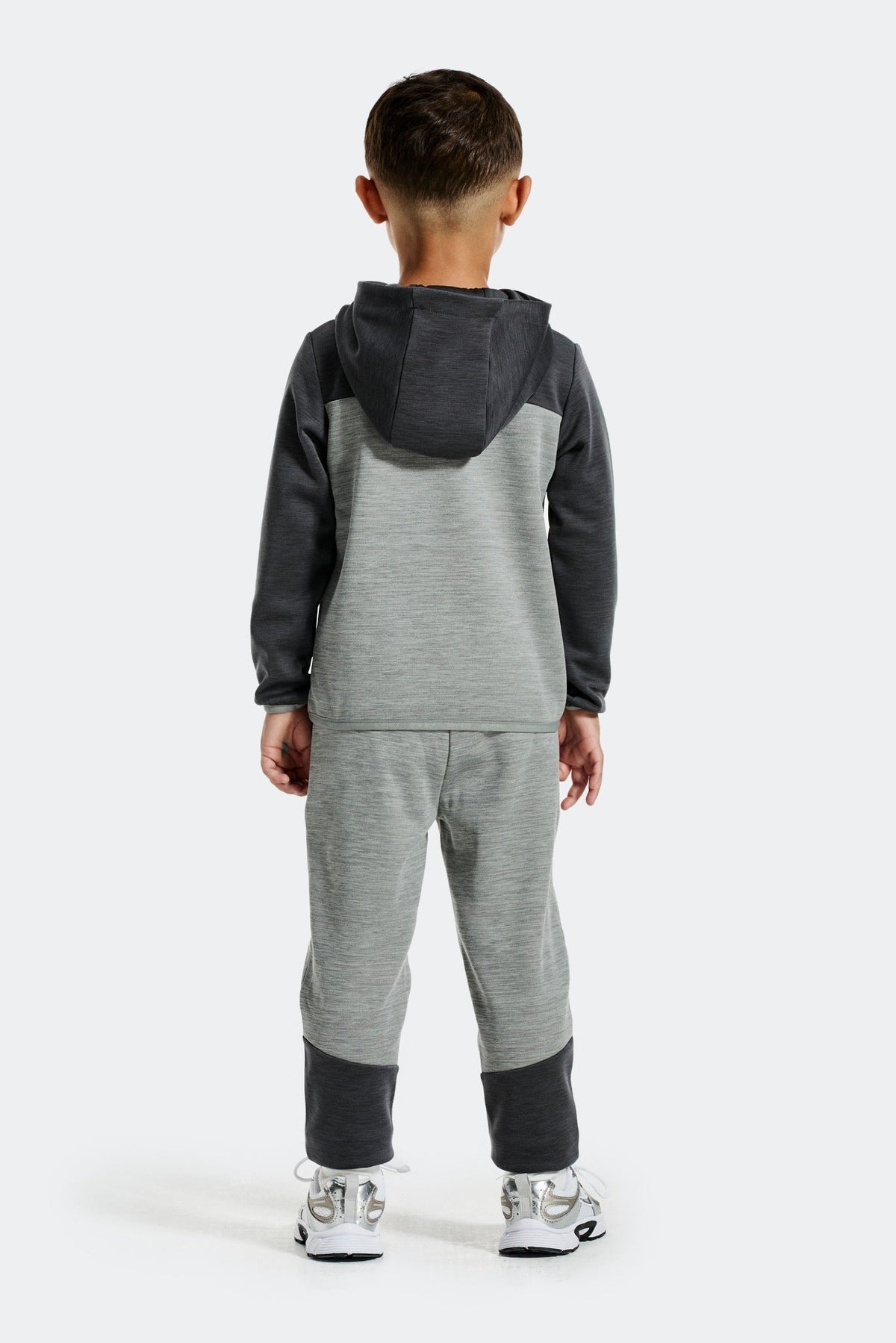 Montirex Infant Boys' Align Hood/Jogger Set - Platinum Grey Marl Asphalt Marl