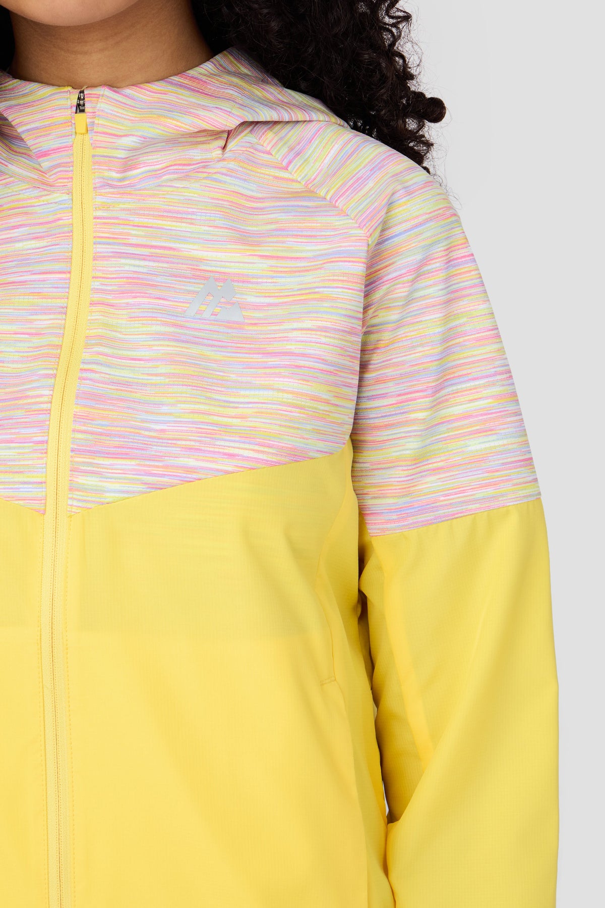 Montirex Girls' Trail Windbreaker - Yellow/Purple/Pink