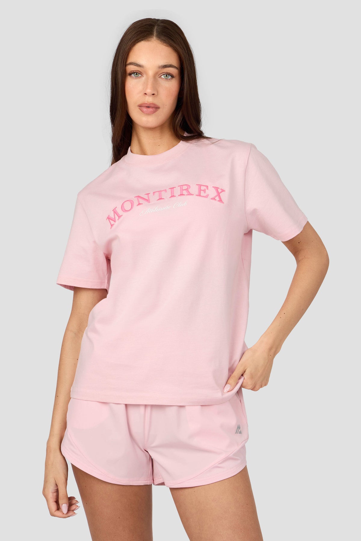 Montirex Women's Athleisure Club T-Shirt - Pink