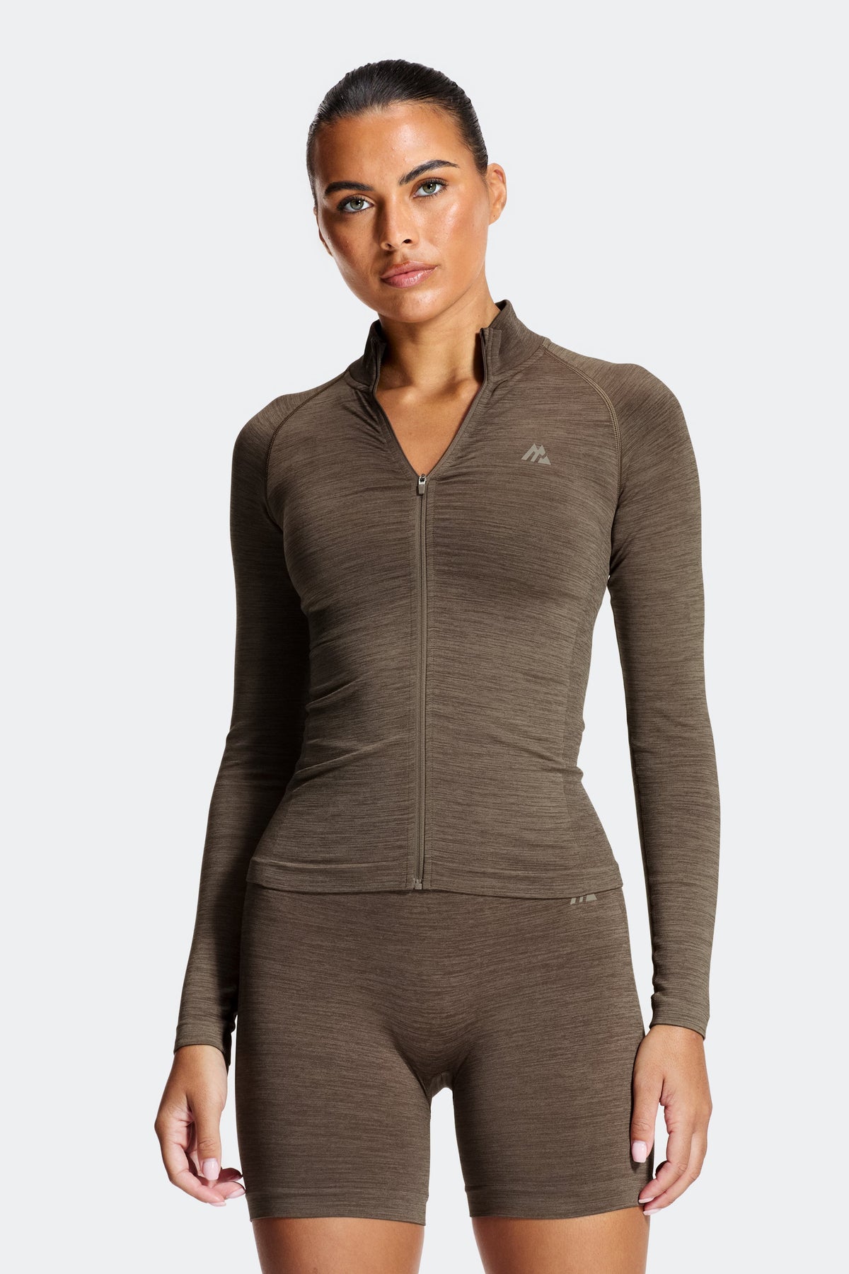 Montirex Women's Trail Seamless Full Zip - Brown