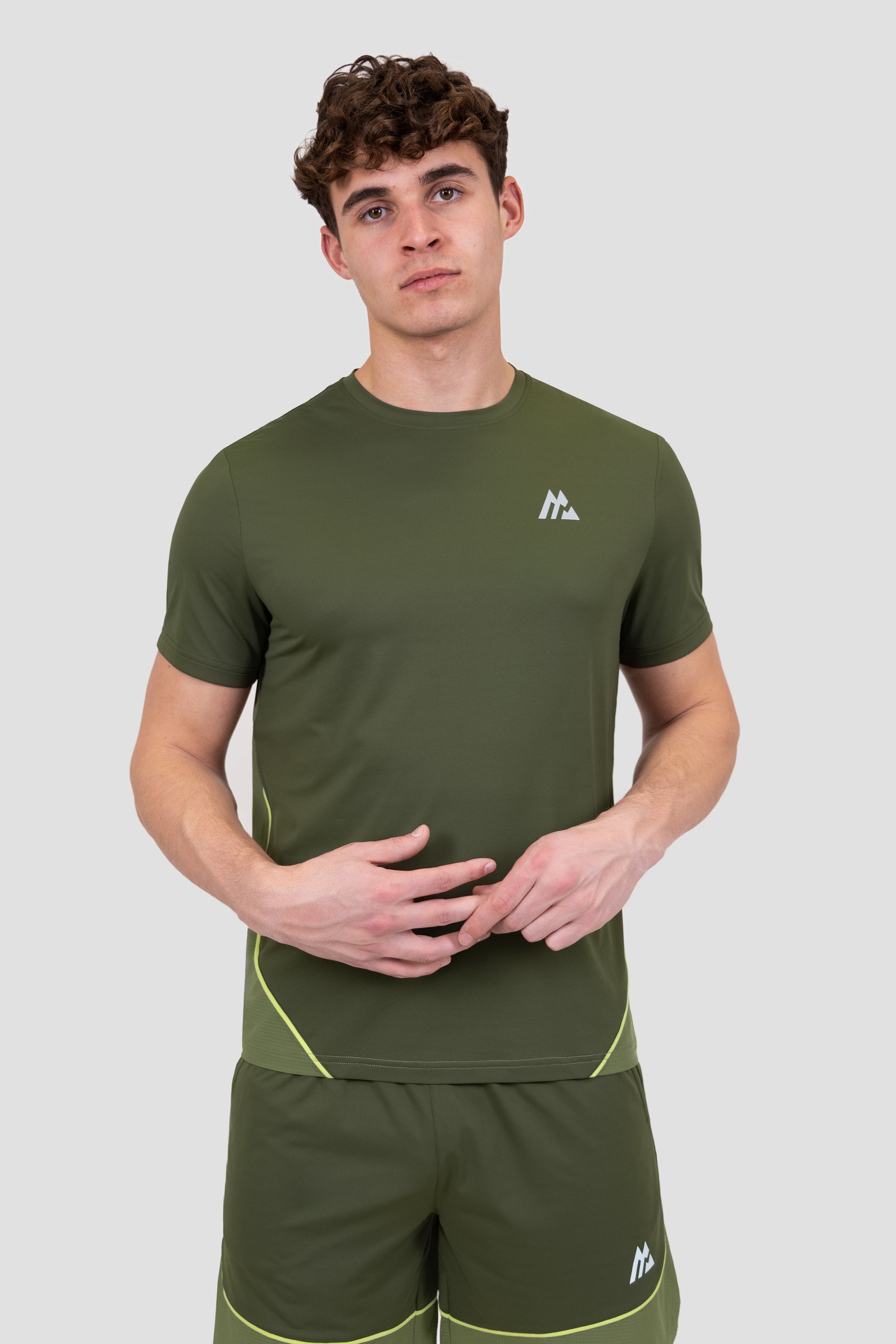 Montirex Sierra T-Shirt – Green, Red, Yellow