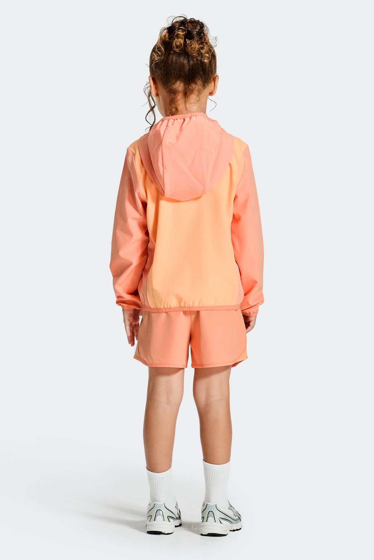 Montirex Infant Girls' Bounce Windbreaker/Short Set - Peach Punch Apricot Blush