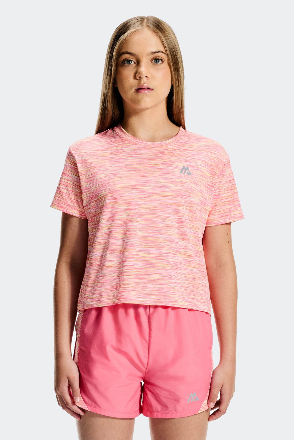 Montirex Girls' Trail Box T-Shirt - Pink/White/Yellow