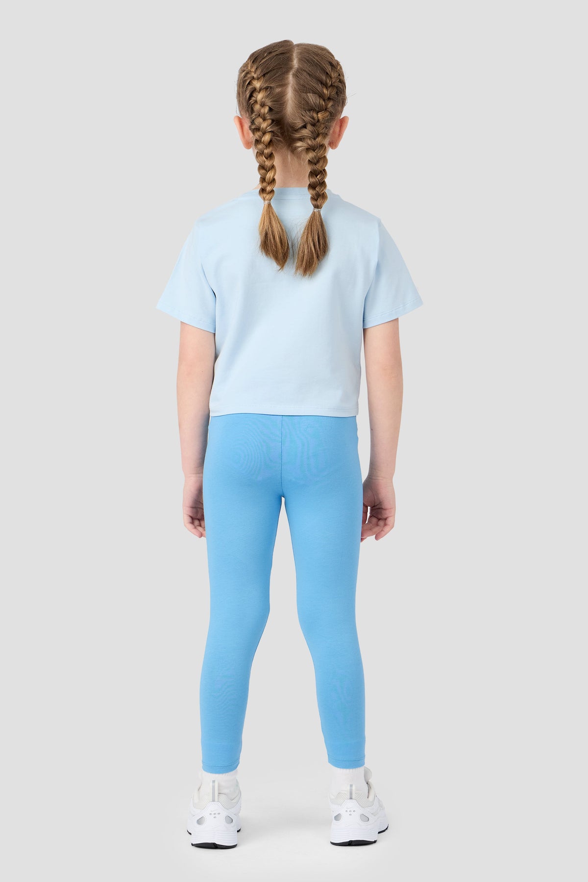 Montirex Infant Girls' Spark T-Shirt/Legging - Misty Blue Blue Blossom