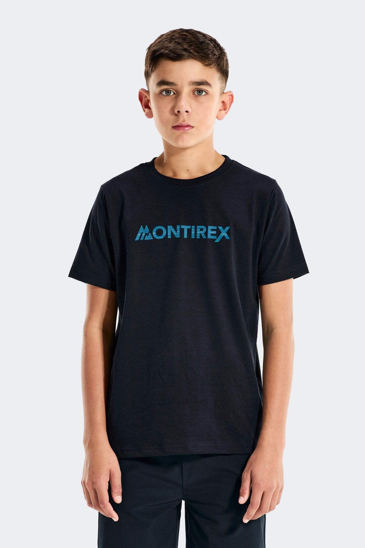 Montirex Junior Trail Linear Logo T-Shirt - Midnight Blue