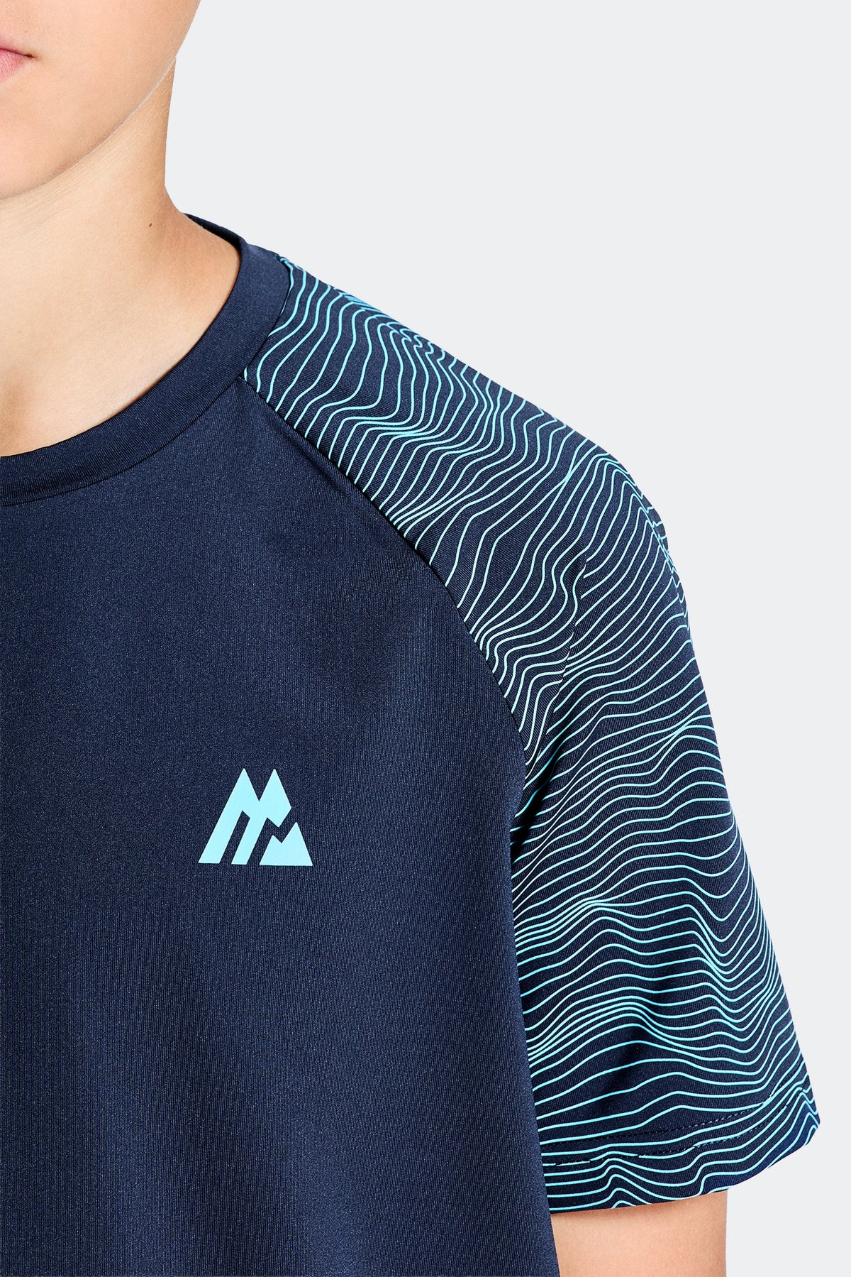 Montirex Junior Energy T-Shirt - Midnight Blue Neon Sky